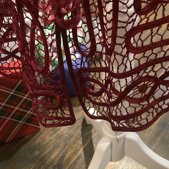 NWOT Worthington Woman Sz 2X Bing Cherry Chemise w/Long Sleeve Satin/Lace Cover - Picture 11 of 12